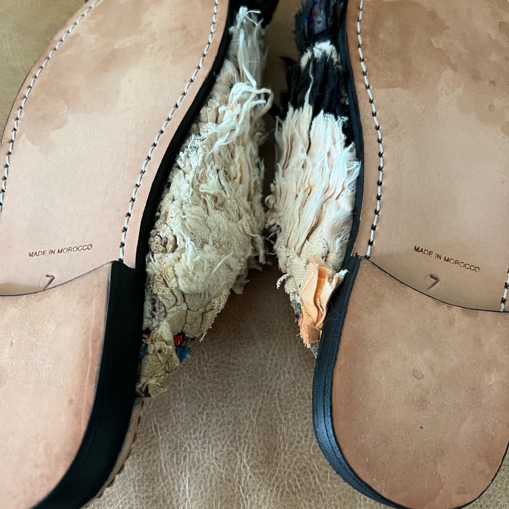 Textured Multicolor Mules - Picture 8 of 8